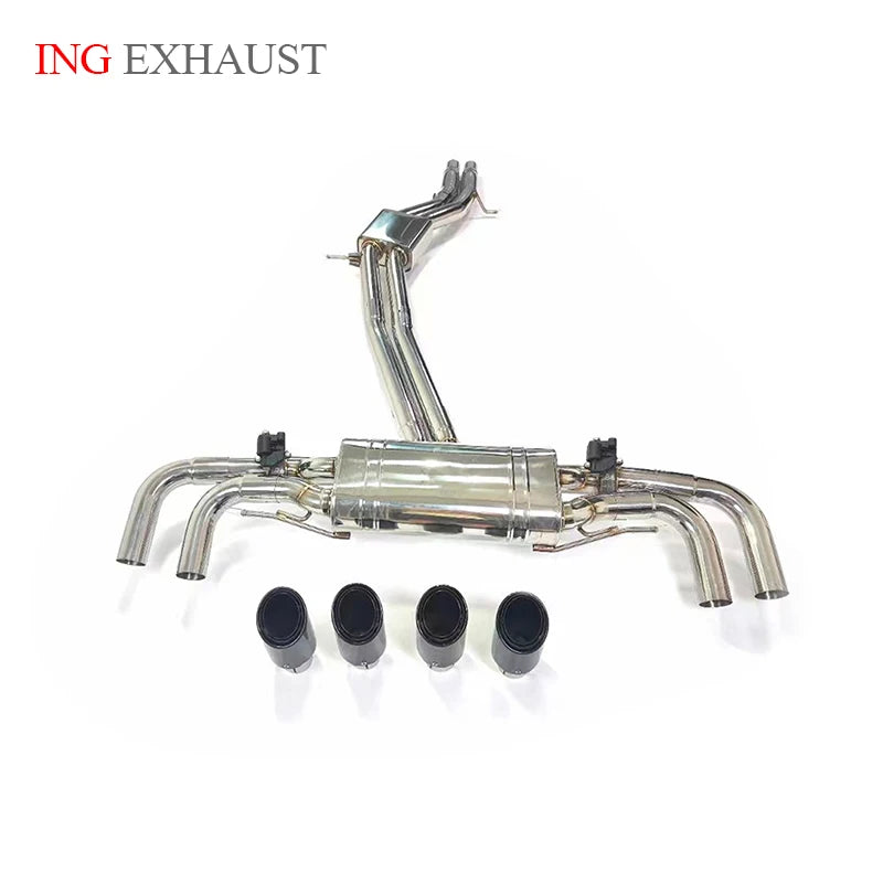 ING Escape SS304 Valve Catback Exhaust for Cayenne Turbo 9YA 4.0T 2018+ Remote Motor Engine Assembly Coupen Performance System