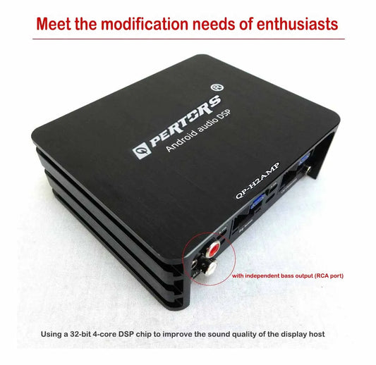 Q-PERTORS Amplificador Dsp Audio Android De 4 A 6 Canales Para Carros