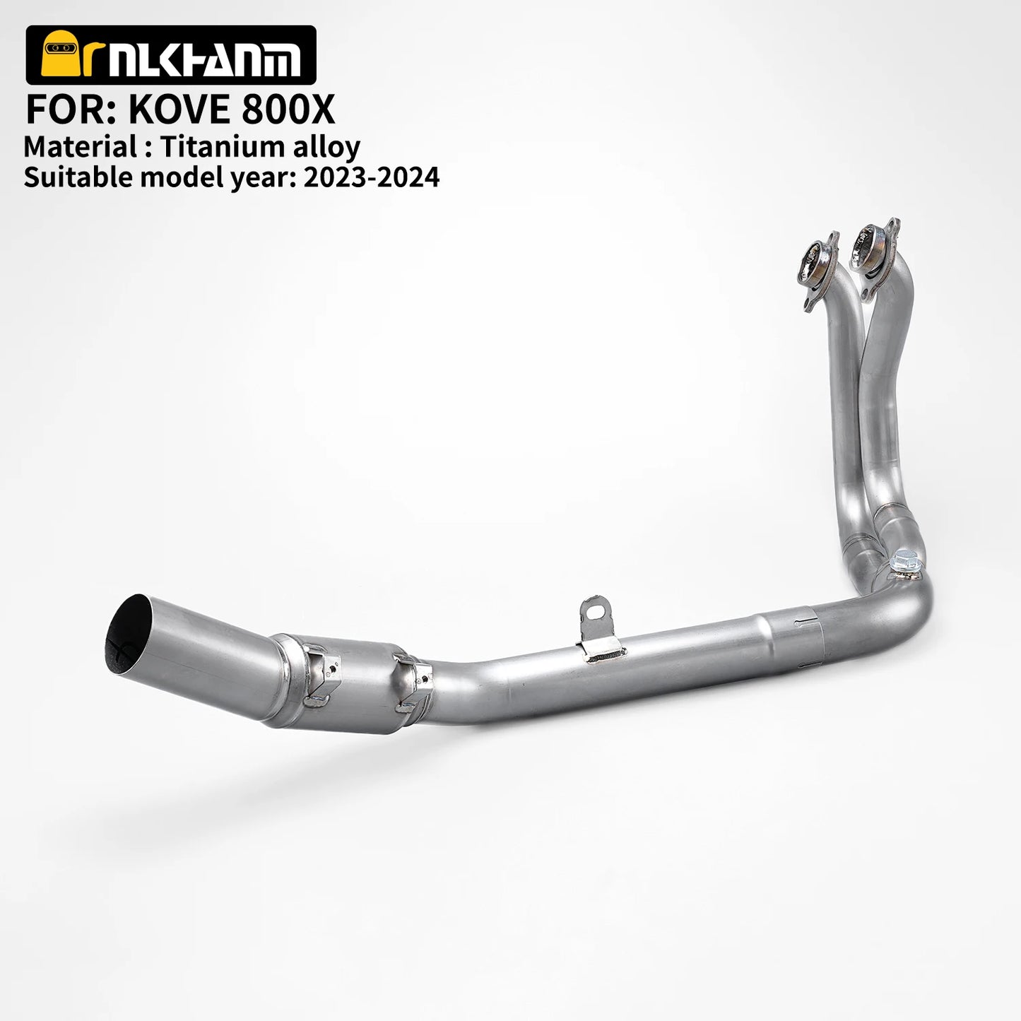 For Kove 800X Adventure RALLY Pro 2023-24 Motorcycle Exhaust Escape titanium alloy Moto Front Link Pipe fit Original Muffler