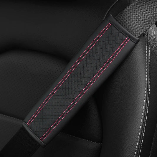 Car accessories seat belt PU Leather Safety Belt Shoulder Cover Breathable Protection Seat Belt Padding Pad Auto Interior