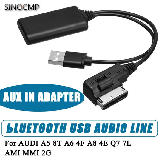 Wireless Bluetooth Receiver Module Music Interface AUX Audio Cable Adapter For Audi Q7 A5 A6 A8 AUX Adapter Music Audio Stereo