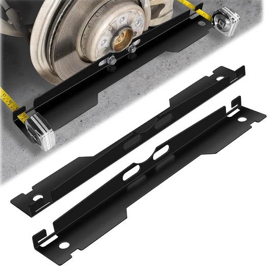 2 Pcs Heavy Duty Wheel Alignment Tool Kit Toe Alignment Tool Plates Hanging Hole Design Suitable Various Vehicles