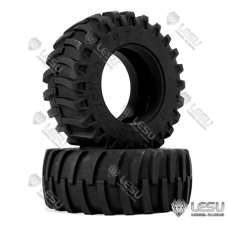Simulation truck model tractor tire leather RD-2011 front and rear size tires LESU high quality rubber