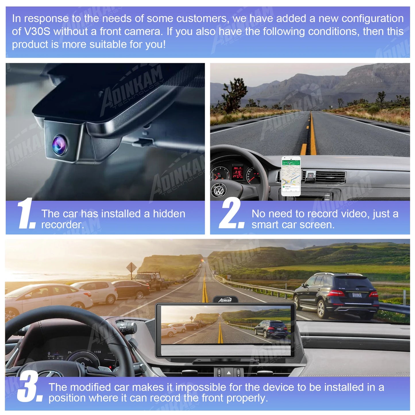 New Trend 10.26 Inch Carplay Android Auto Smart Screen Built In 5G Hz WiFi BT Support BT Audio Airplay Miracast Car Dashboard