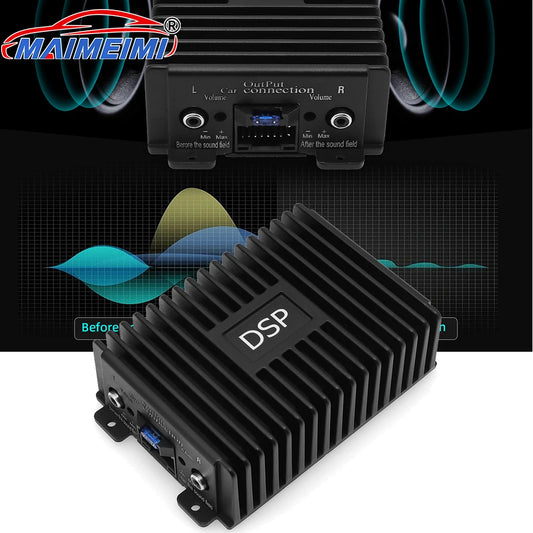 4x80W High Fidelity Power DSP Amplifier Audio Stereo Professional Car Stereo Audio Car Speakers Subwoofer Power Car FM Radio