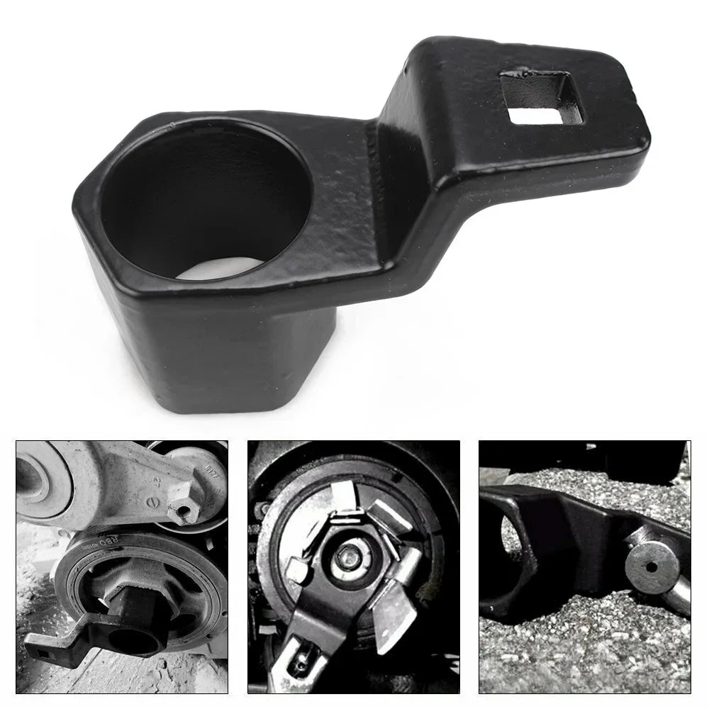50mm Car Cranks Pulley Removal Tools Crankshaft Pulley Wrench Holder Tool Removal Holding Spanner for Honda Acura Engine