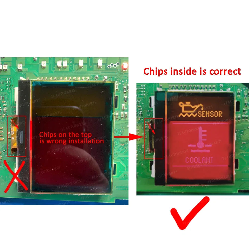 Dashboard LCD Display For Audi A4 B6 B7 Instrument Cluster Screen Digital Pixel Repair