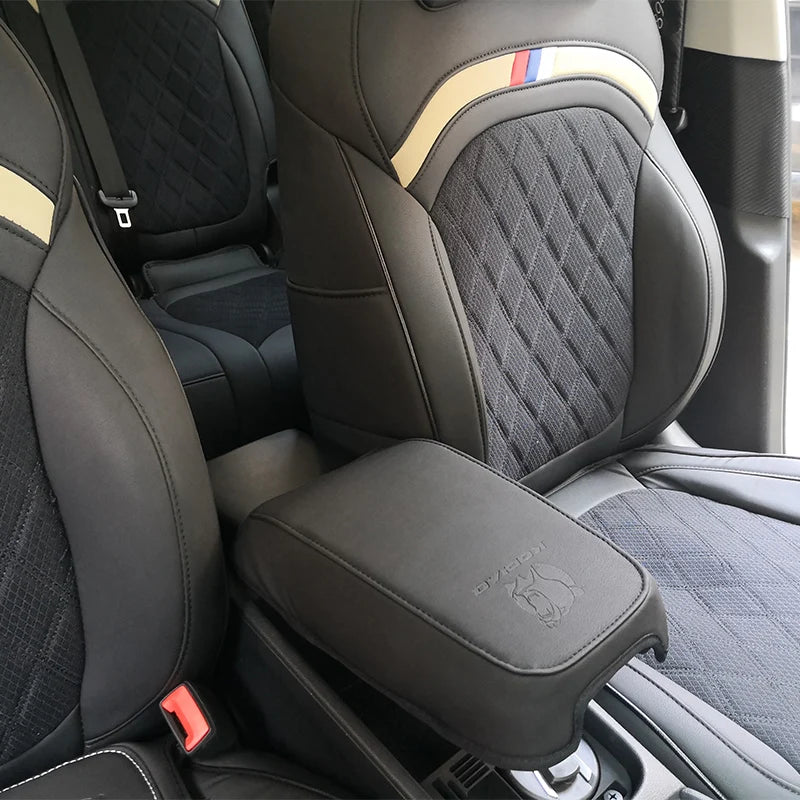 Car Accessories For Skoda Kodiaq 2017-2024 Car Center Console Arm Rest Protection Cushion Armrests Storage Box Cover Pad