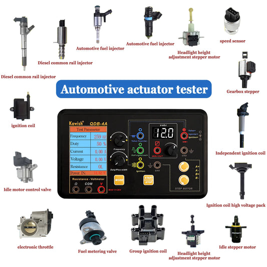 2025 NEW! Auto Ignition Coil Test Injector Solenoid Valve Idling Stepper Motor Instrument Tester Fault Detector Drive Simulator