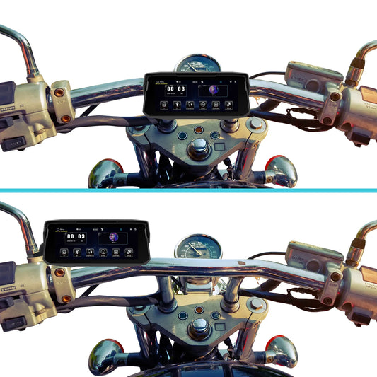 Podofo 6.86'' Smart Screen Player Motorcycle Carplay Android Auto IP68 Waterproof Bluetooth Tire Pressure Airplay Android Cast