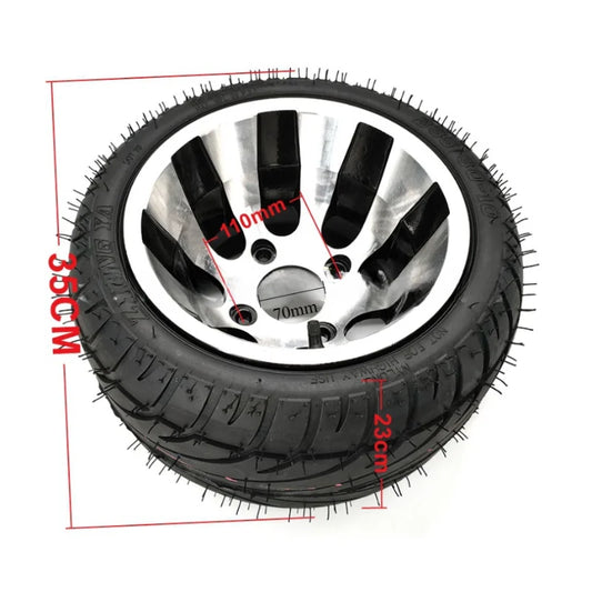 235/30-10 Tubeless Tires Aluminum Alloy Wheel Hubs Go-Kart/ATV/UTV Off-Road Buggy Complete Wheel Set Heavy Duty 4-Ply Rating