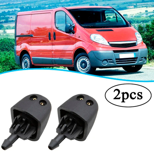 2 Pcs Car Windscreen Washer Jets Front Nozzles 93160047 7700823915 For Renault Vauxhall Vivaro Trafic Primastar Car Accessories