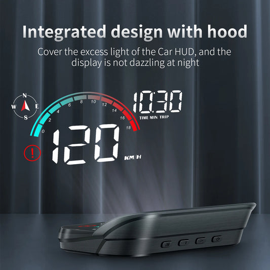 M22 Car HUD Head Up Display Universal Digital GPS Speedometer HD LCD Projection On Glass Windshield Projector for All Cars