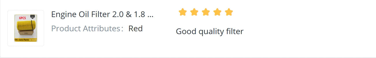 Engine Oil Filter 2.0 & 1.8 For Audi A3 A4 A5 A7 A8 Q5 VW GOLF PASSAT POLO Beetle Jetta Tiguan Car Filter 06L115466 06L115562