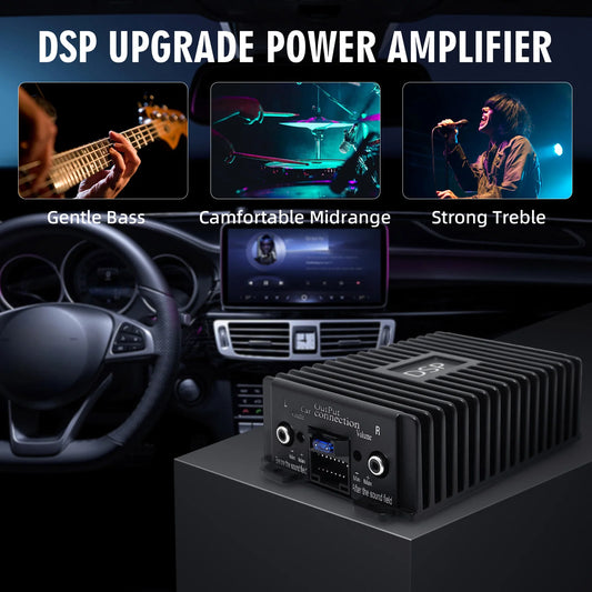 Car DSP Power Amplifier Car Audio Android Large Screen Dedicated Amplified 4 Channels Car Intelligent Sound Quality Processor