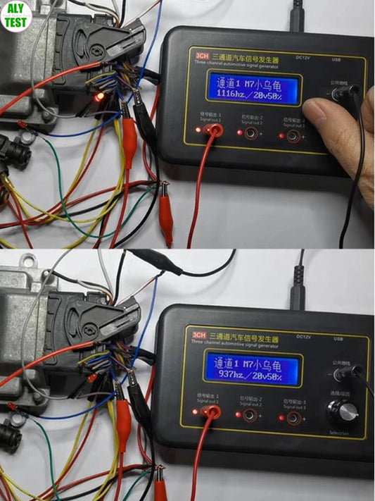 3CH Three Channel Auto Signal Generator ECU Computer Maintenance Tester Crankshaft Camshaft Sensor Simulator