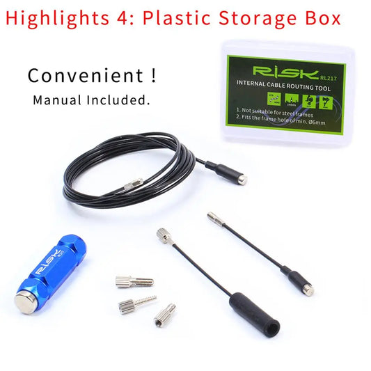 Bicycle Internal Cable Routing Tool Kit MTB Road Bikes Shift Cable Hydraulic Wire Inner Cable Guide For Cycling Bike Accessories