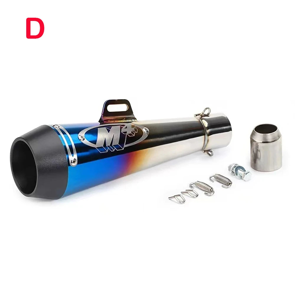 51MM motorcycle exhaust M4 escape  motorcycle pot muffler slide on SUV Motorcycle 300cc 600cc 1000cc for Huanglong 300/600 Z400