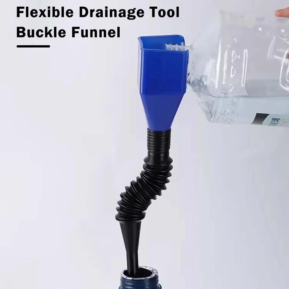 1/3Pcs Motorcycle Refueling Funnel Telescopic Car Engine Oil Gasoline Filter Transfer Foldable Plastic Funnels Auto Accessories