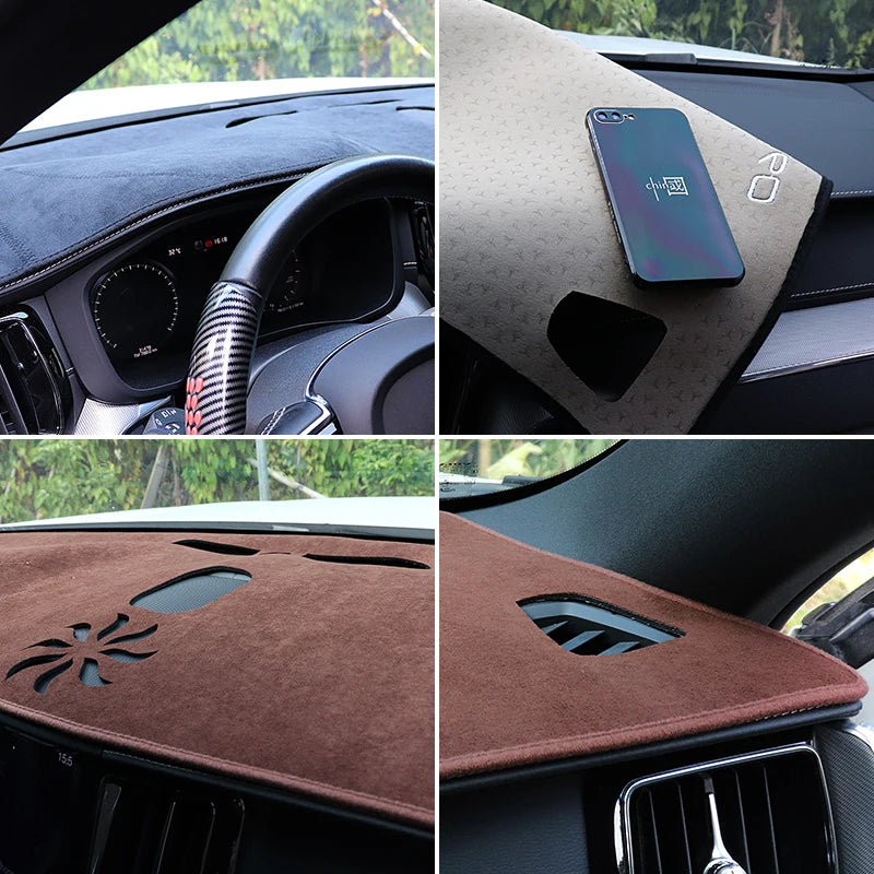 Car Dashboard Cover Avoid Light Pad Sun Shade Mats Non-Slip Case Anti-UV Carpets For Volvo XC60 2018 2019 2020 2021 2022 2023