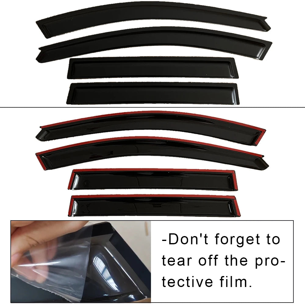 Window Visor for Volvo V70 2000 2001 2002 2003 2004 2005 2006 2007 Wind Deflectors Rain Guards Door Visor Vent Shades Ventvisor