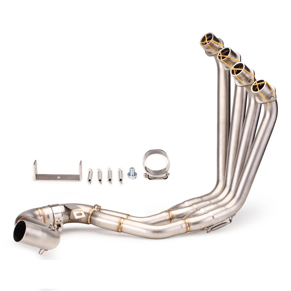Tubo deslizante para Honda CBR650R CB650R CBR650F CB650F 2014-2025 sistema de Escape de motocicleta tubo frontal inoxi