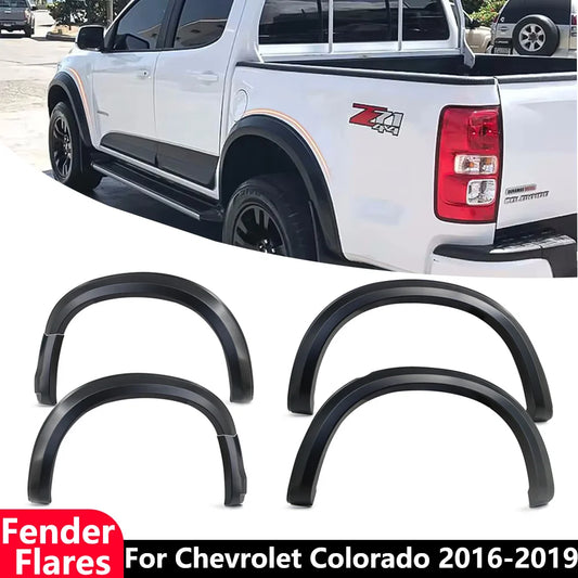 4X4 Pickup Car Accessories Auto Part Slim Fender Flares for Chevrolet Colorado 2016 2017 2018 2019 Mudguard Wheel Arch Mud Guard