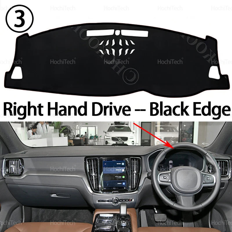 Car Dashboard Cover Dash Mat for Volvo V60 S60 T8 2019~ 2024 Pad Sunshade Cushion Sunshield Nonslip Anti-UV Accessories