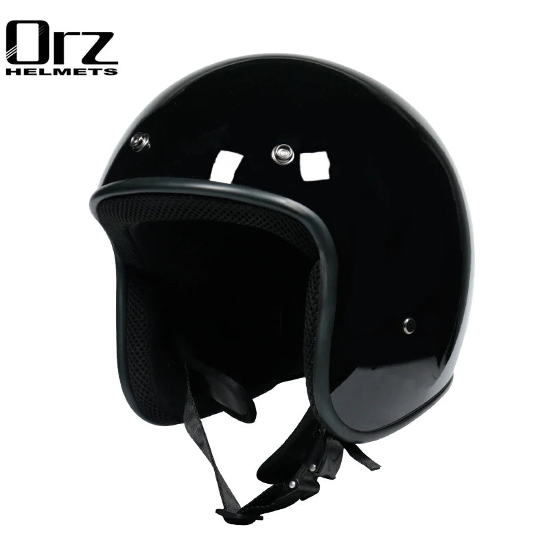 Motorcycle Helmet Motocicleta Cacapete Casco Casque Retro open face helmet 3/4 moto casco DOT approved