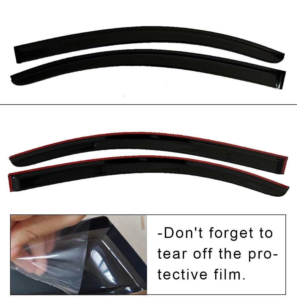 Window Visor for VOLVO C30 2008 2009 2010 2011 2012 2013 Wind Deflectors Rain Guards Door Visor Vent Shades Ventvisor Sun Rain