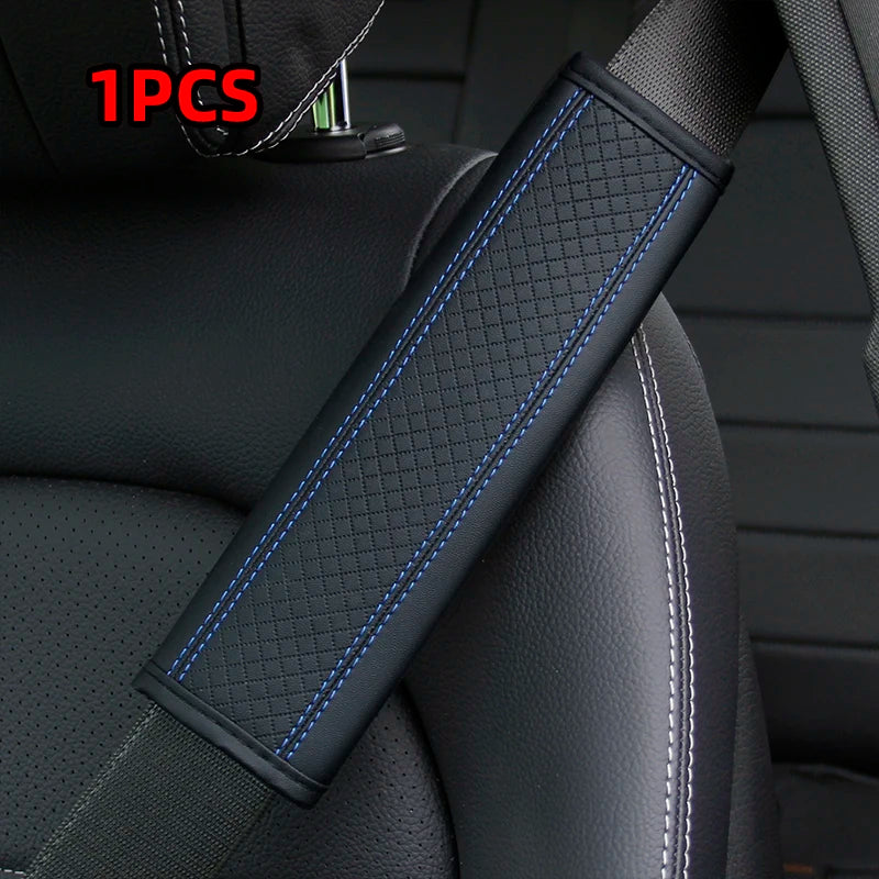 Car accessories seat belt PU Leather Safety Belt Shoulder Cover Breathable Protection Seat Belt Padding Pad Auto Interior