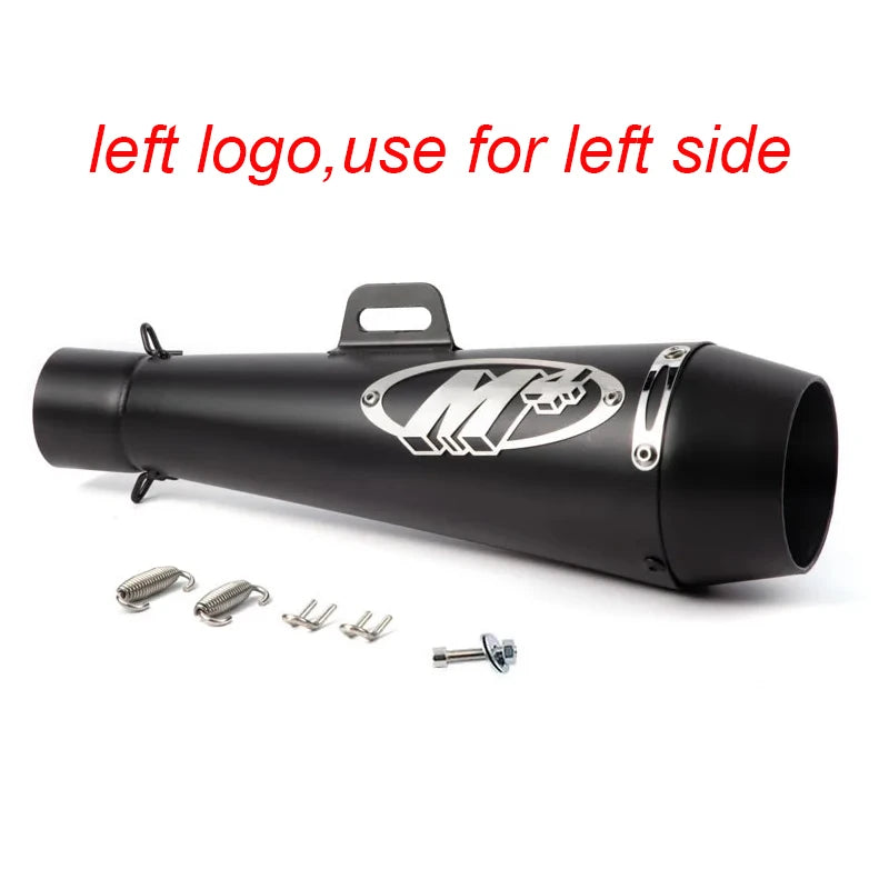 51MM Motorcycle Exhaust Pipe M4 Escape GP Moto Pot Muffler Slip on For Scooter Motocross Dirt Bike Moto 300cc 600cc 1000cc