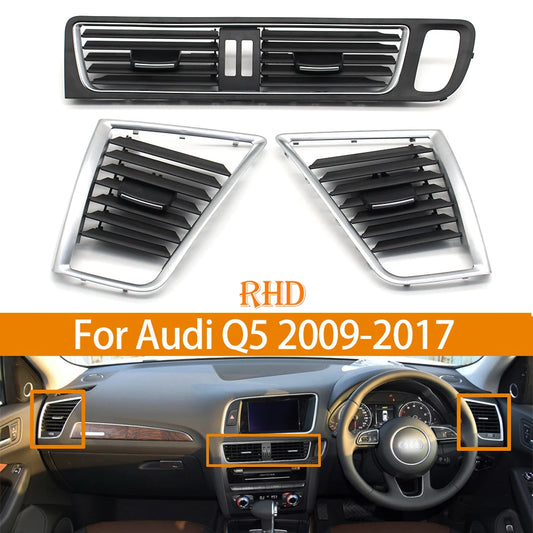 RHD Interior Car Dashboard Central Left Right Air Conditioning Outlet AC Vent Grille Cover Replacement For Audi Q5 2009-2017