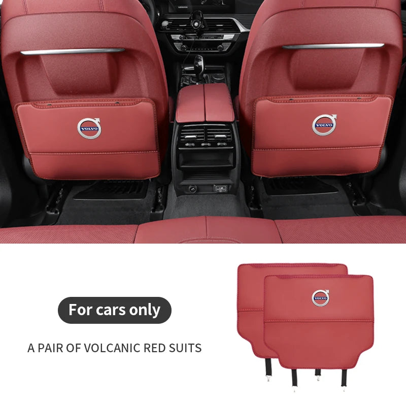 Volvo XC40 XC60 XC70 XC90 C30 C70 S60 S80 S90 V40 V50 V60 V90 T5 T6 Car Seat Back Storage Rear Anti-Wear Backrest Anti-kick Pad