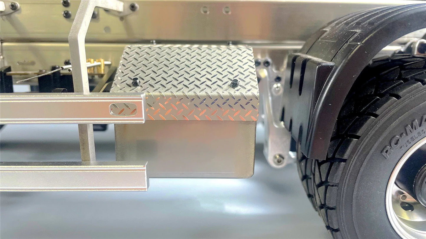 1/14 Drag Head Mud Head Simulation Metal Wiring Toolbox DIY Beam Decoration For Tamiya Lesu For Scania Man Parts