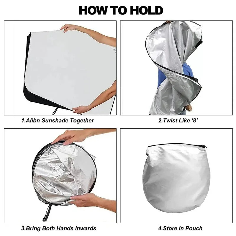 Folding Car Window Sunshade Cover Sun Shade Windshield Visor Protector Windscreen For Volkswagen Golf 7 MK7 VII GTI 2013-2018