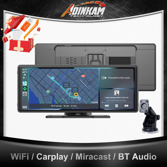 New Trend 10.26 Inch Carplay Android Auto Smart Screen  Built In 5G Hz WiFi BT Support BT Audio Airplay Miracast Car Dashboard