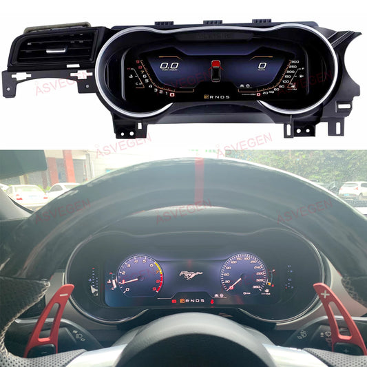 12.3 Inch Car Digital Cluster For Ford Mustang 2015-2021 Dashboard Virtual Instrument Panel  LCD Screen