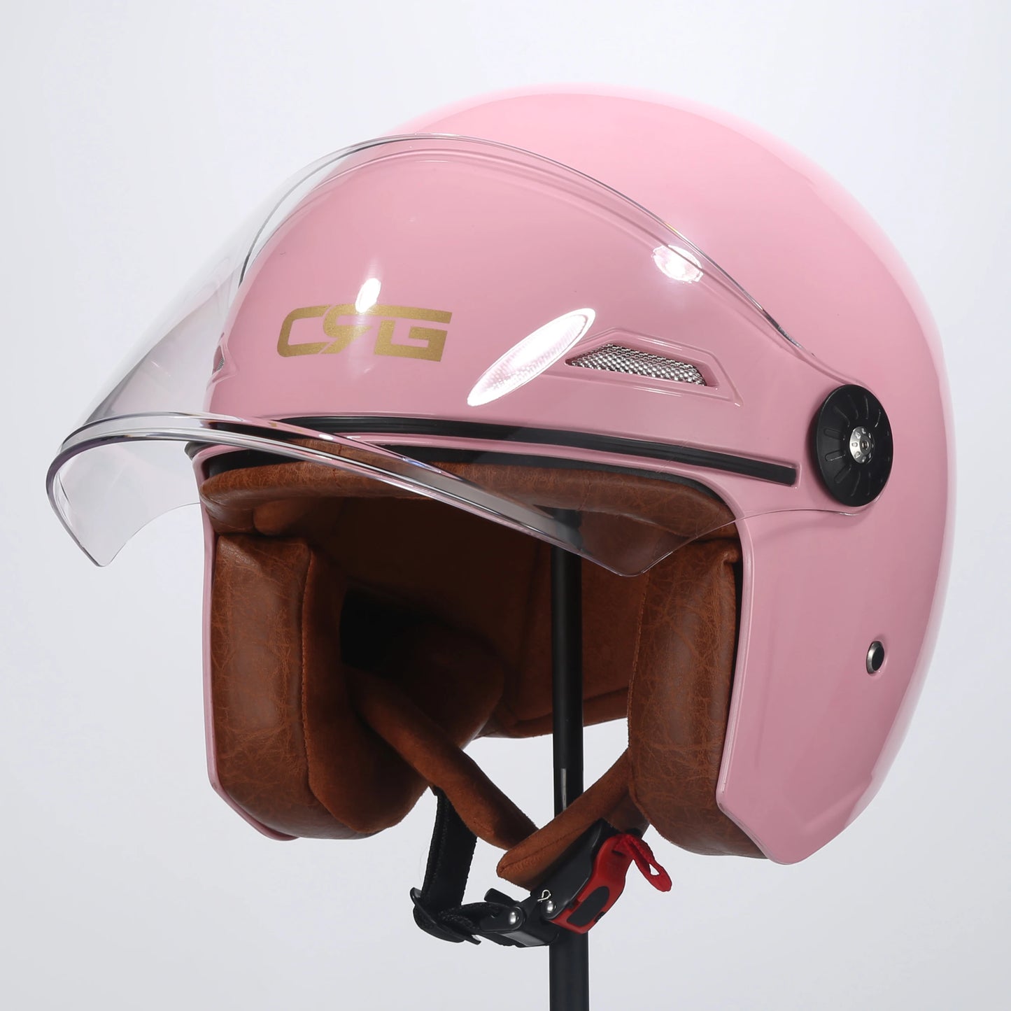 Motorcycle Half Helmet Scooter Vintage Fiberglass Casco Moto Open Face Retro Capacete Casque 3C DOT Certified