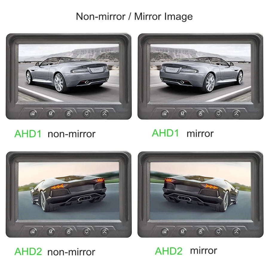 DIYKIT 1024x600 5Inch AHD IPS Car Rear View Monitor Digital Screen Display Support VCD DVD GPS Car Camera