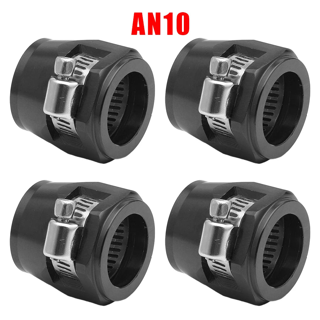4pc AN4 AN6 AN8 AN10 AN12 Car Hose Finisher Clamp Radiator Modified Fuel Pipe Clip Buckle Universal Hose Clamps Oil End Finisher