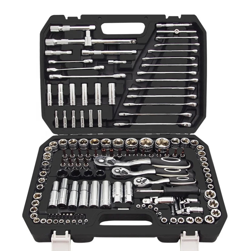 Herramienta Automotriz Mechanics Tools Kit and Socket Set Complete Mechanics Tool Set with Box