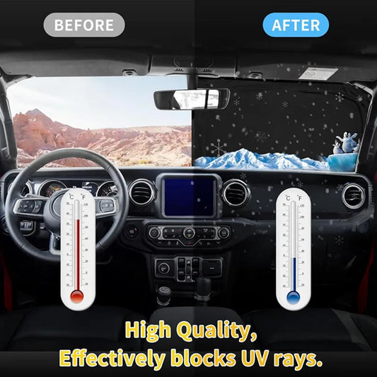 Windshield Sun Shade For Volkswagen Polo T-Cross Teranont Window Sunshade Sun Visor Protector Foldable Blocks UV Rays Keep Your