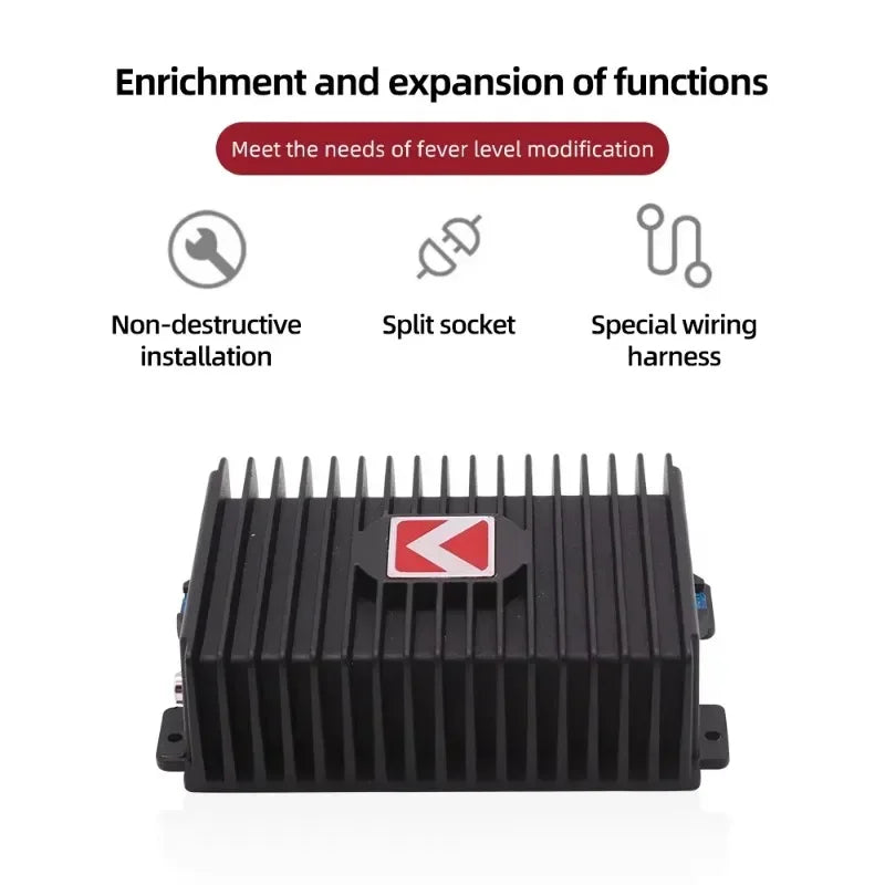 Car Audio Professional DSP Amplifier Audio Stereo Professional Car Stereo Audio 4x80W High Fidelity Power for Home Video System