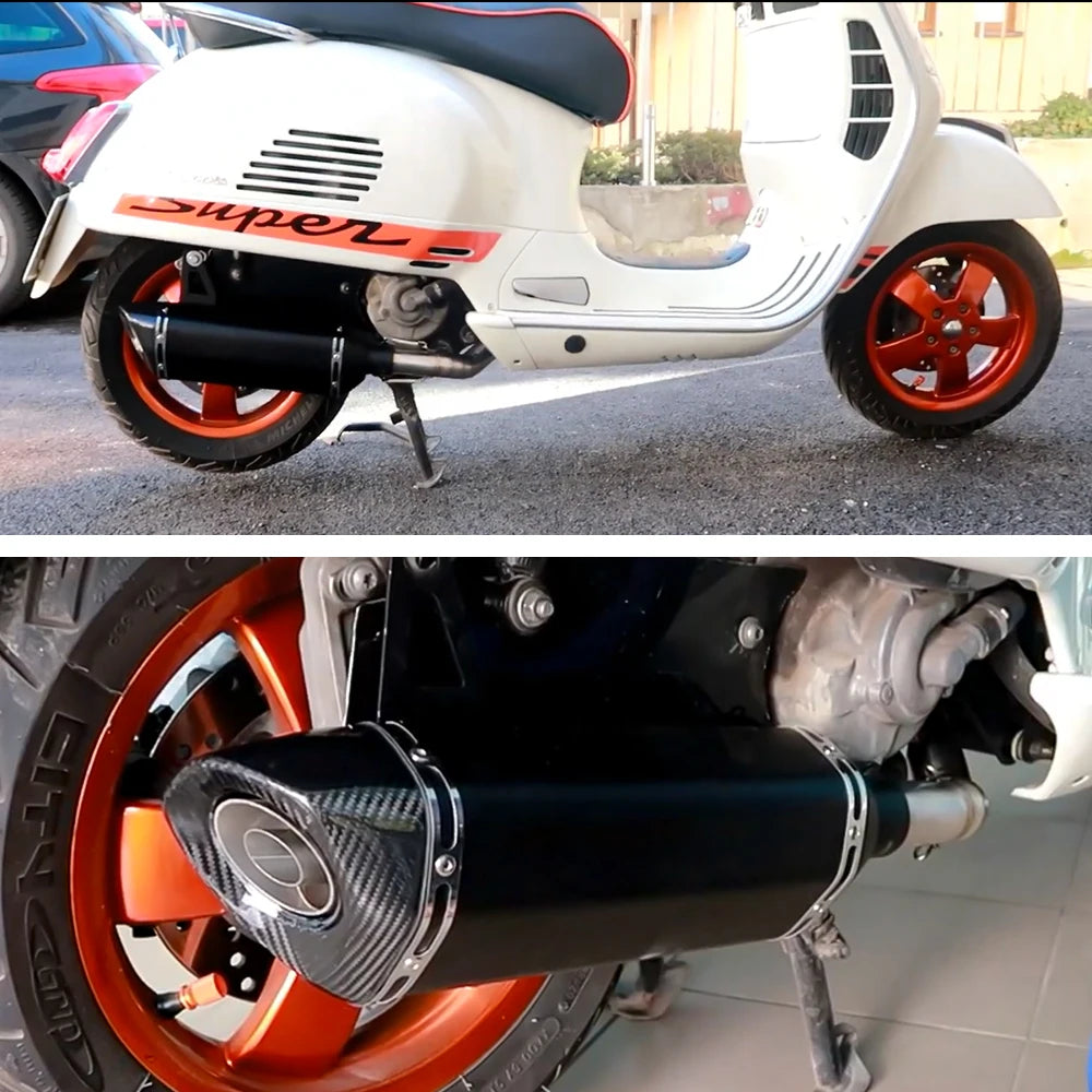 For vespa GTS300 Motorcycle System Escape Slip On Front Tube Link Pipe Connect Original full Motorcycle Exhaust Syst