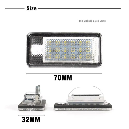 Car Led Light number plate lamp For Audi A3 8P S3 A4 B6 B7 A6 S6 A8 RS4 Q7 License Plate Lights Led Bulb Auto accessories