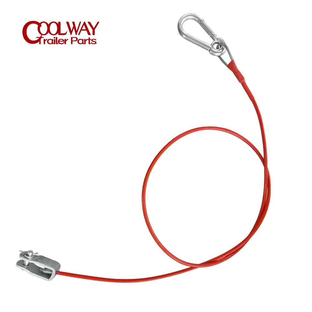 1 Metre Ring Trailer Caravan Brake Away Breakaway Safety Cable Brake