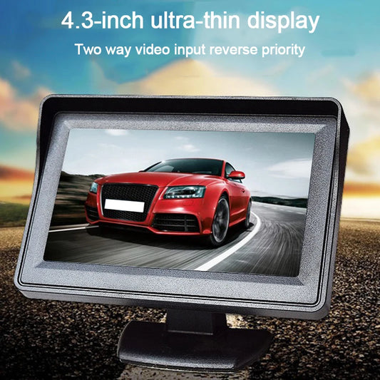 4.3-inch in-vehicle display screen, optional in-vehicle reversing camera, high-definition reversing image system