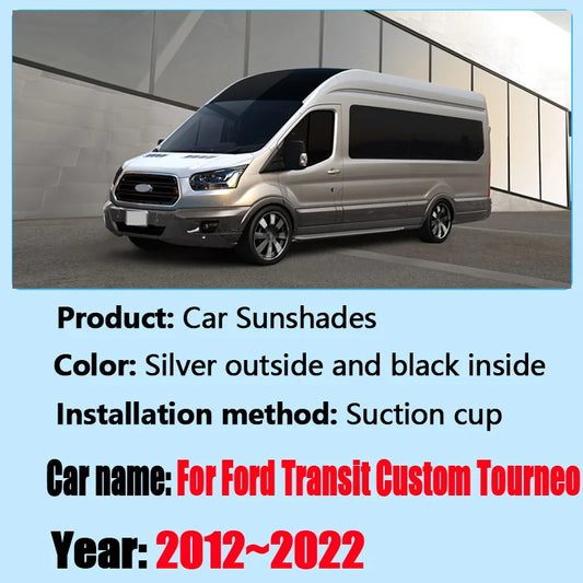 For Ford Transit Custom Tourneo 2012 2013 2014 2015~2022 Car Full Coverage Sunshades Window Sun Visor Surround Visor Accessories