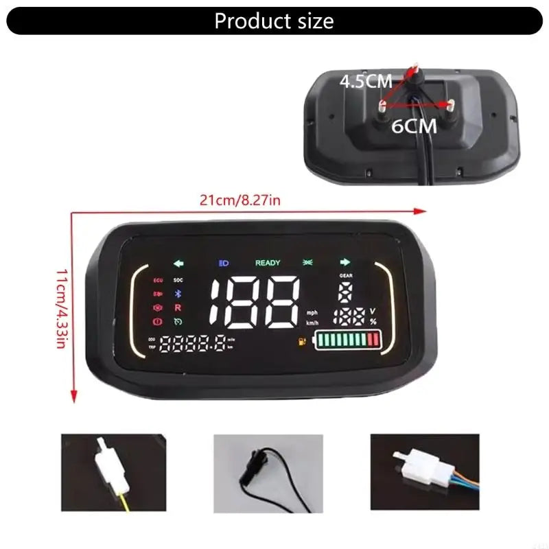 Electric Vehicle N7 Digital Display Dashboard Meter Speed Control Panel Suitable For Enhanced Riding Experience & Safety